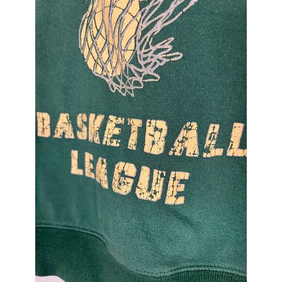 BDG Sweatshirt Top Green S Bulldog Basketball Graphic Preppy Varsity Collegiate - Picture 4 of 11